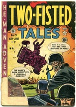 TWO-FISTED Tales #21 1951-JEEP Explosion CVR-EC Golden Age G - £40.28 GBP