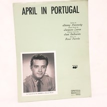 April in Portugal Piano Sheet Music English French Jimmy Kennedy Vic Damone 1953 - £14.97 GBP