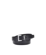 Saint Laurent Black Calf Leather Bos Taurus Regular Belt Women - $665.99