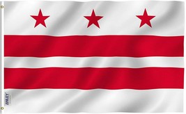 Anley 3x5 Foot Washington DC Flag - District of Columbia Flags Polyester - £6.20 GBP
