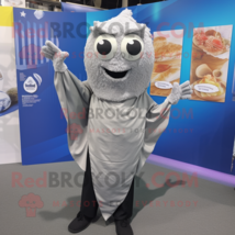 Silver Fish And Chips mascot costume character dressed with a Dress Pants and Wr - £941.11 GBP