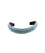 Leather 3 Row Crystal Browband for Horse in multiple colors and Free Shi... - $30.00
