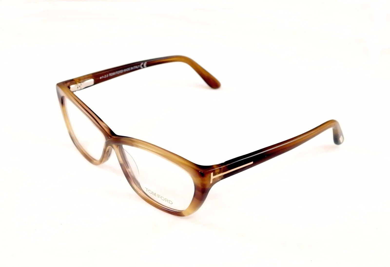 Tom Ford Authentic Eyeglasses Frame TF5227 050 Brown Gradient Plastic Italy Made - $133.62
