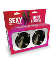 Sexy AF Nipple Couture Studded Pastie - Black O/S - $19.22