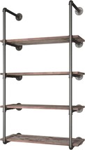 Yuanshikj (56&quot; Tall Industrial Pipe with 31&quot; Solid Wood Shelf/Shevles/Shelving - £61.12 GBP