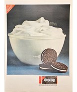 OREO Cookies chocolate Bowl full creamy filling vintage photo 1964 print ad - $17.61 CAD