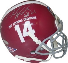 Dre Kirkpatrick signed Alabama Crimson Tide Authentic Schutt Mini Helmet 2011 Na - $68.95