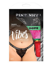 Vibes Trippy 3 Pack Thongs Assorted Colors QN - $31.67