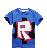 Roblox Theme R Logo Series Blue Kids T-shirt - £15.74 GBP