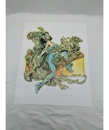 John Dollar TSR White Wolf Girl With Slime Monster Art Print 14&quot; X 11&quot; - $909.37 MXN
