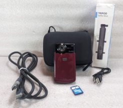 Kodak Zi8 HD Red Pocket Digital Video Camera Bundle - Tested/Works (B3) - £31.38 GBP