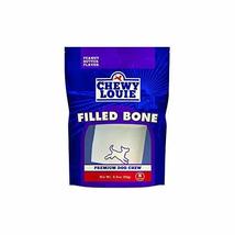 CHEWY LOUIE Small Bone Filled with Peanut Butter - Natural Beef Bone wit... - $11.99