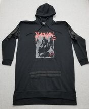 Batman Hoodie Mens 2 Tall Black Pockets Long Sleeve Buckle - $18.76