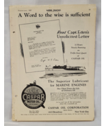 1927 BOAT ADVERTISING PAGES MARINE ENGINE YACHT NAUTICAL ANTIQUE VINTAGE... - $31.53 CAD