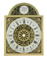 New Tempus Fugit Metal Clock Dial - Size 7-7/8&quot; wide x 10-7/16&quot; high (DM... - £9.97 GBP