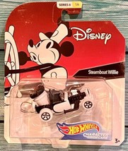 Disney Hot Wheels Character Cars Steamboat Willie 1:64 Diecast Series 6 ... - £31.36 GBP