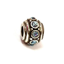 Brighton Mini Glam Bead , Aqua, J9393F, New *Fits Mini Only* - $10.45