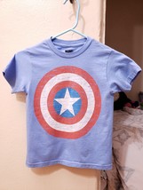 Marvel Kids X Small Blue Captain America T Shirt - £19.75 GBP