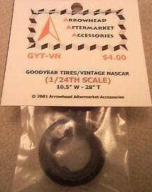 Scale Detail Accessories / Resin Tires - Goodyear Vintage NASCAR - 1/24t... - $4.00