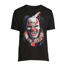 Way to Celebrate Men&#39;s Halloween Scary Clown Graphic Tee, Black Size 2XL(50-52) - £15.10 GBP