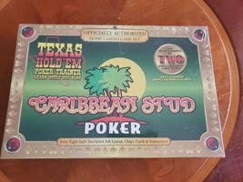 SEALED! Caribbean Stud Poker Trainer Texas Hold 'Em Home Casino Board Game Set. - $27.15