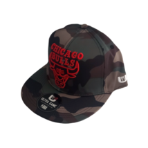 Chicago Bulls NBA Ultra Game Red Logo Snapback Hat Green/Camouflage OSFM - $32.96