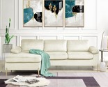 L Shaped Velvet Couch With Chaise, Upholstered Sectional, Metal Leg &amp; Ro... - $1,184.99