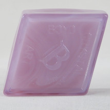 Boyd Crystal Art Glass Diamond B Logo Paperweight #1 Heather, Lilac Slag... - $32.00