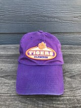 VTG Clemson Tigers Adjustable Baseball Dad Hat Cap Team Starter Purple 1990s - £16.25 GBP