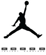 MJ Logo Black / Instant Download / Print Cut Template / High Quality / P... - $1.95