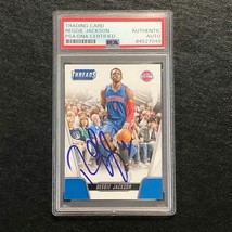 2016-17 Panini Threads #77 Reggie Jackson Signed Card Auto PSA/DNA Slabbed Pisto - £39.95 GBP