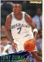 M) 1994-95 Fleer Basketball Trading Card - Tony Dumas #267 Dallas Mavericks - £1.54 GBP