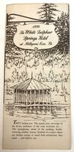 1930s White Sulphur Springs Hotel Milligans Cove PA Advertising Travel B... - £12.56 GBP