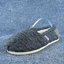 TOMS  Women Flat Shoes Gray Fabric Slip On Size 6 Medium - £19.90 GBP
