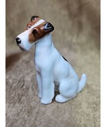 Vintage Royal Doulton Fox Terrier Seated K8 2.5&quot; H White Black Brown 193... - £79.27 GBP