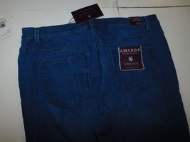 Gloria Vanderbilt Amanda Tapered Leg Classic Rise Jeans Size 18W Brand New - £22.12 GBP