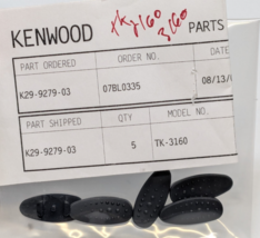 Lot of 5 NEW Kenwood K29-9279-03 PTT Push to Talk Button TK-2160 TK-3160 - $19.79