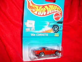 HOT WHEELS #503 &#39;80s CORVETTE WITH 3 SPOKE RIMS FREE USA SHIPPING - £6.06 GBP