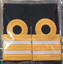 Royal Thai Navy Rank Shoulder Boards Epaulette Badges Insignia #0015 - $23.24