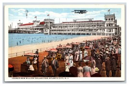 Biplane Over Million Dollar Pier Atlantic City New Jersey NJ UNP WB Postcard O17 - $3.91