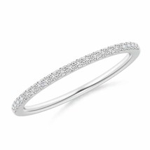 ANGARA Natural Diamond Comfort Fit Wedding Band in 14K Gold (HSI2, 0.17 Ctw) - £540.30 GBP