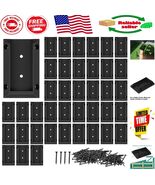 20 Pack Durable Deck Railing Brackets Connectors with 120 Screws - Black... - $738.34 MXN