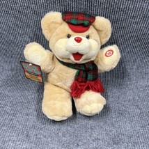 VTG Dan Dee 15” Plush Christmas Bear Giggles Lights Wiggles Stuffed Animal Toy - £31.75 GBP