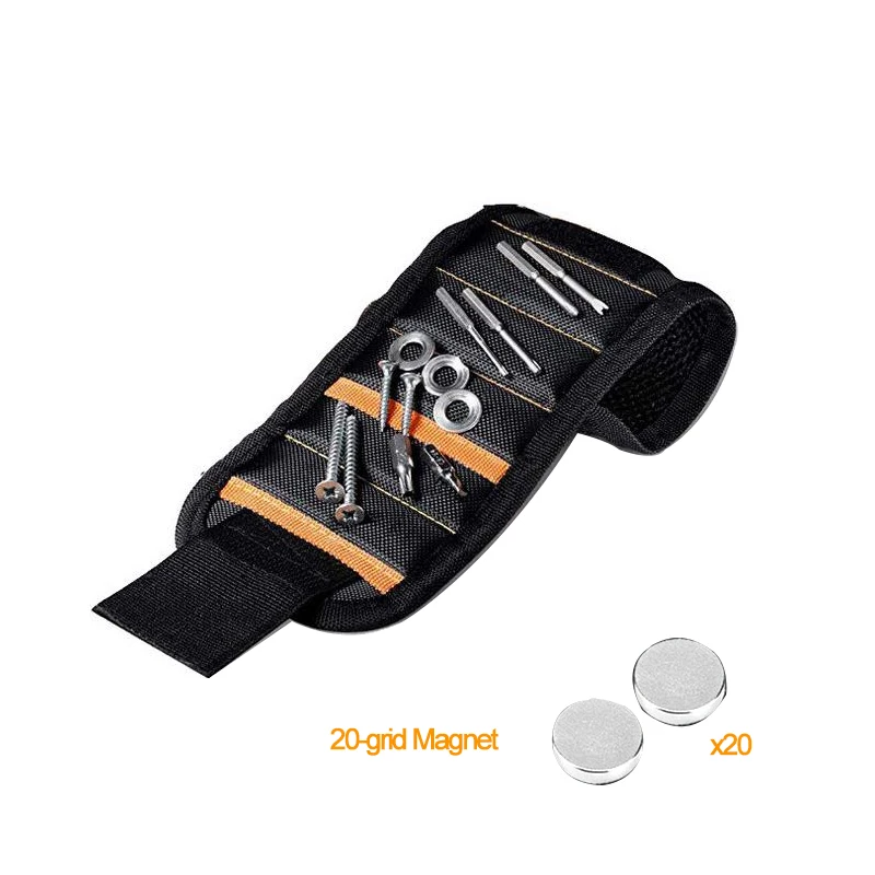 Magnetic Wrist with Pockets 10/15/20 Strong Magnet Portable Tool Bag for Holding - £49.78 GBP