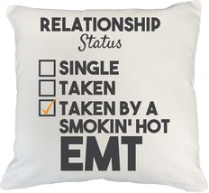 Make Your Mark Design Taken by a Hot EMT White Pillow Cover for Girlfrie... - $24.74+