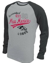 NWT NCAA New Mexico Lobos Men&#39;s Medium Long Sleeve Gray Tee Shirt - $375.99 MXN