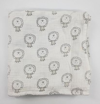 Swaddle Designs Blanket Lions Cotton Muslin Security Baby Infant White Gray  B18 - £8.96 GBP