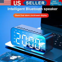 Bluetooth Loud Speaker Wireless Stereo Bass Usb/Tf/Fm Radio Alarm Clock ... - £23.59 GBP