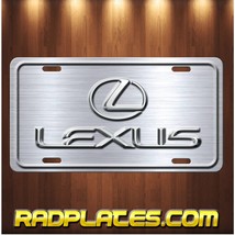 LEXUS Inspired art simulated brushed aluminum vanity license plate tag New - £14.22 GBP