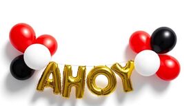Pirate Cove Salt Life Ahoy Party Decoration Balloon Pack Spritz 12 Pieces NEW - $8.55
